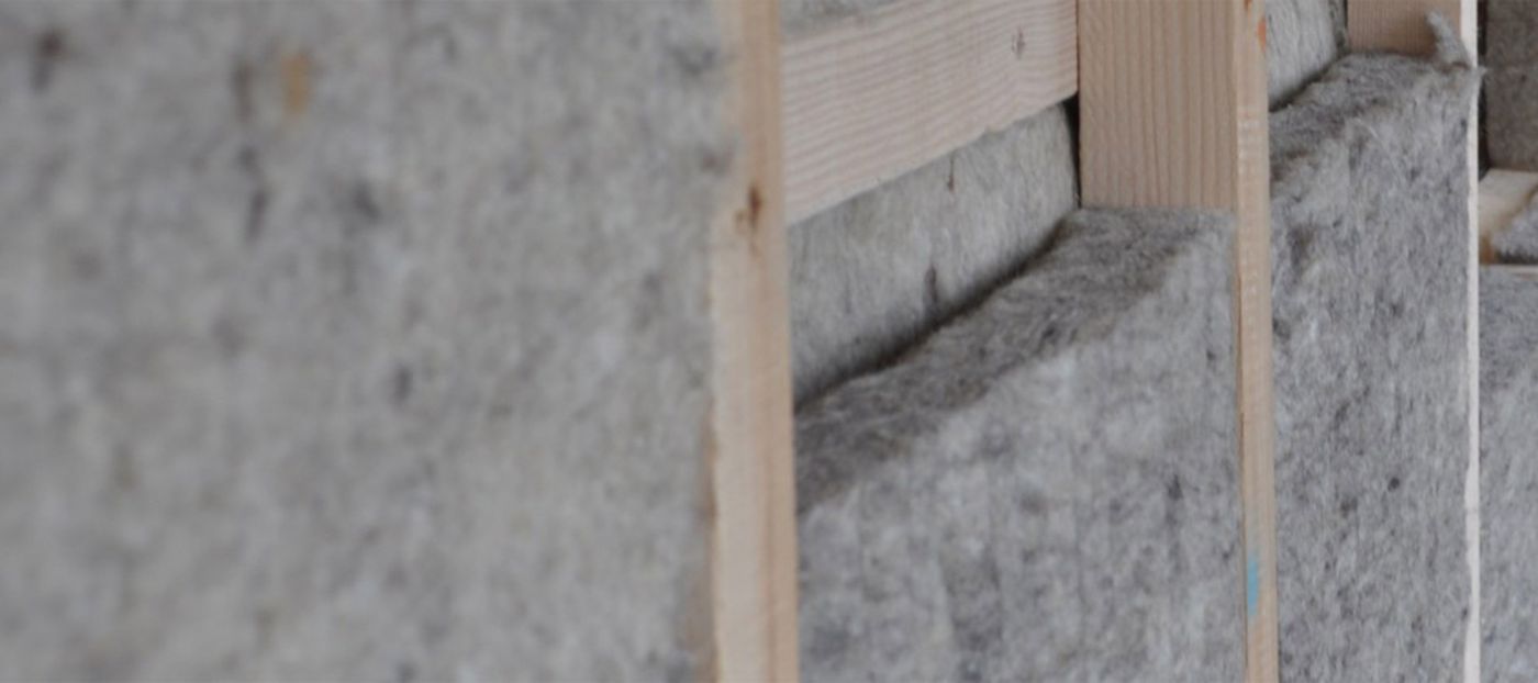 Dämmmaterial im Wandaufbau